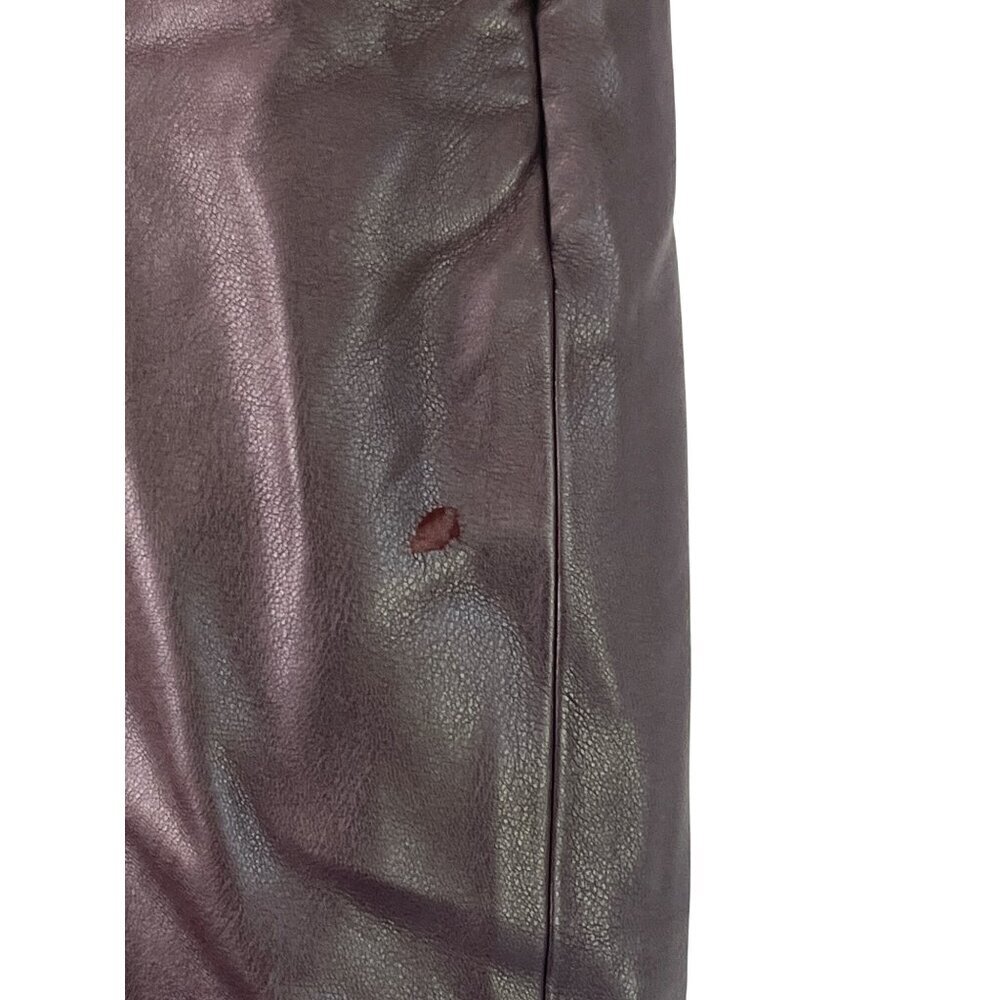 Enza Costa Soft Faux Leather Trouser Skirt in Espresso 2 Medium Womens Vegan - Picture 6 of 14
